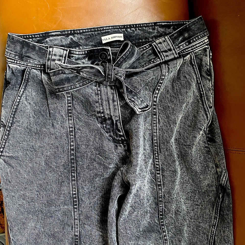 NWOT Ulla Johnson dark gray stonewash jeans.  Size 12.